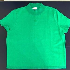 Calvin Klein Jeans Shirt Sleeve Sweater Kelly Green XL